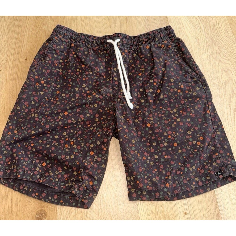 Quicksilver Men’s Brown Vintage Floral Shorts